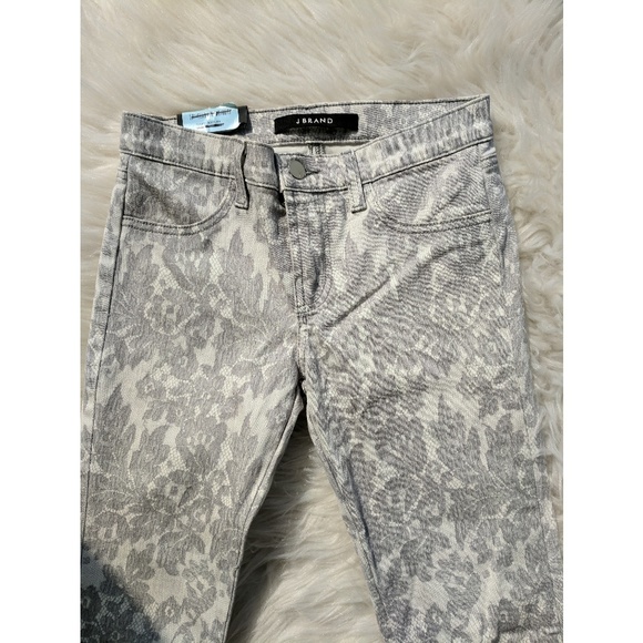 J Brand Floral Print Super Skinny Mid-Rise - Picture 2 of 8